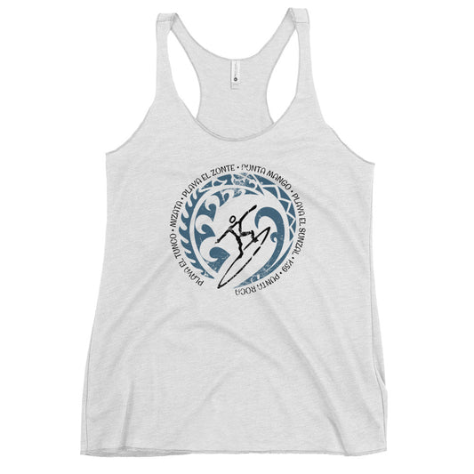 Cool El Salvador Surf Surfing Fan Women's Racerback Tank Top