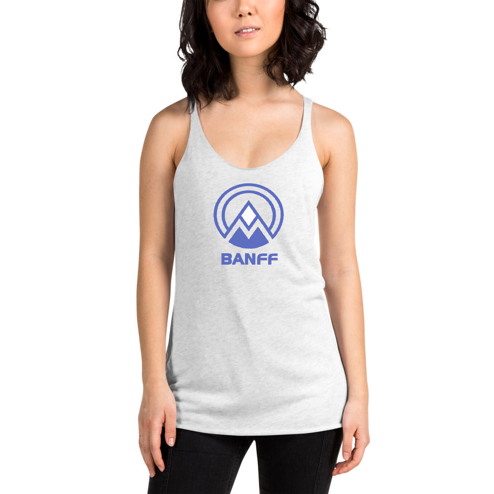 Banff Canada Skiing Snowboarding Fan Women's Racerback Tank Top