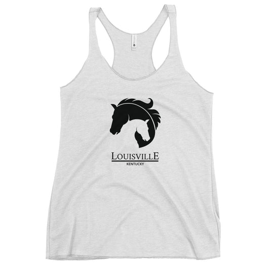 Cool Louisville Horse Racing Track Derby Fan Women's Racerback Tank Top