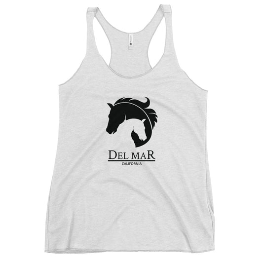 Cool Del Mar California Horse Racing Track Derby Fan Women's Racerback Tank Top