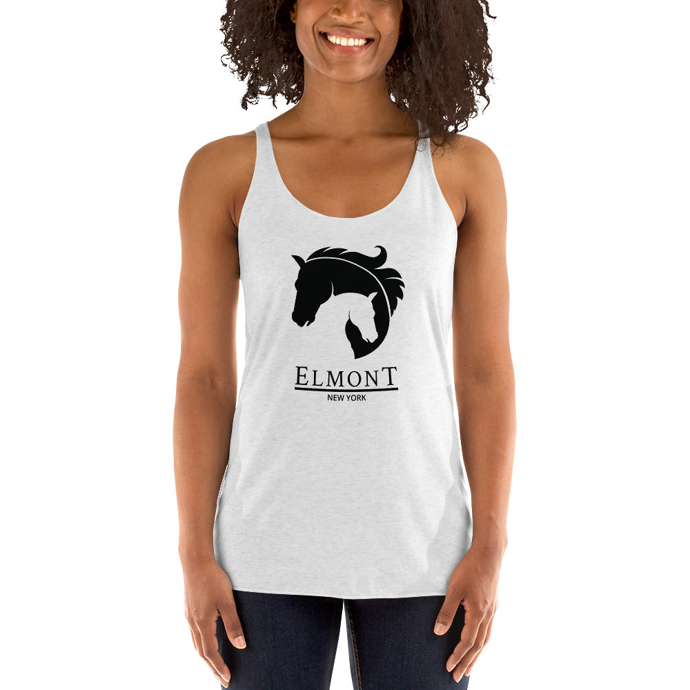 Cool Belmont Horse Racing Track Derby Fan Women's Racerback Tank Top