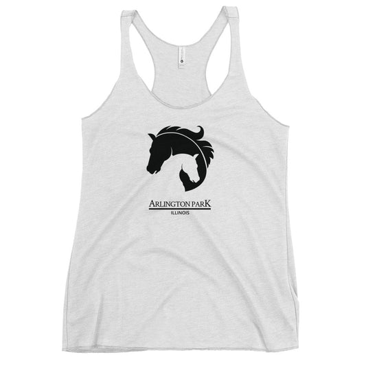 Cool Arlington Park Horse Racing Track Derby Fan Women's Racerback Tank Top