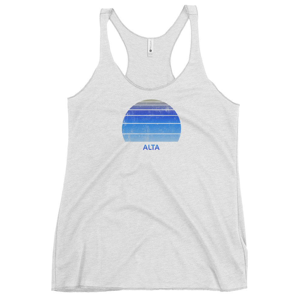 Retro Alta Utah Ski Skiing Fan Women's Racerback Tank Top