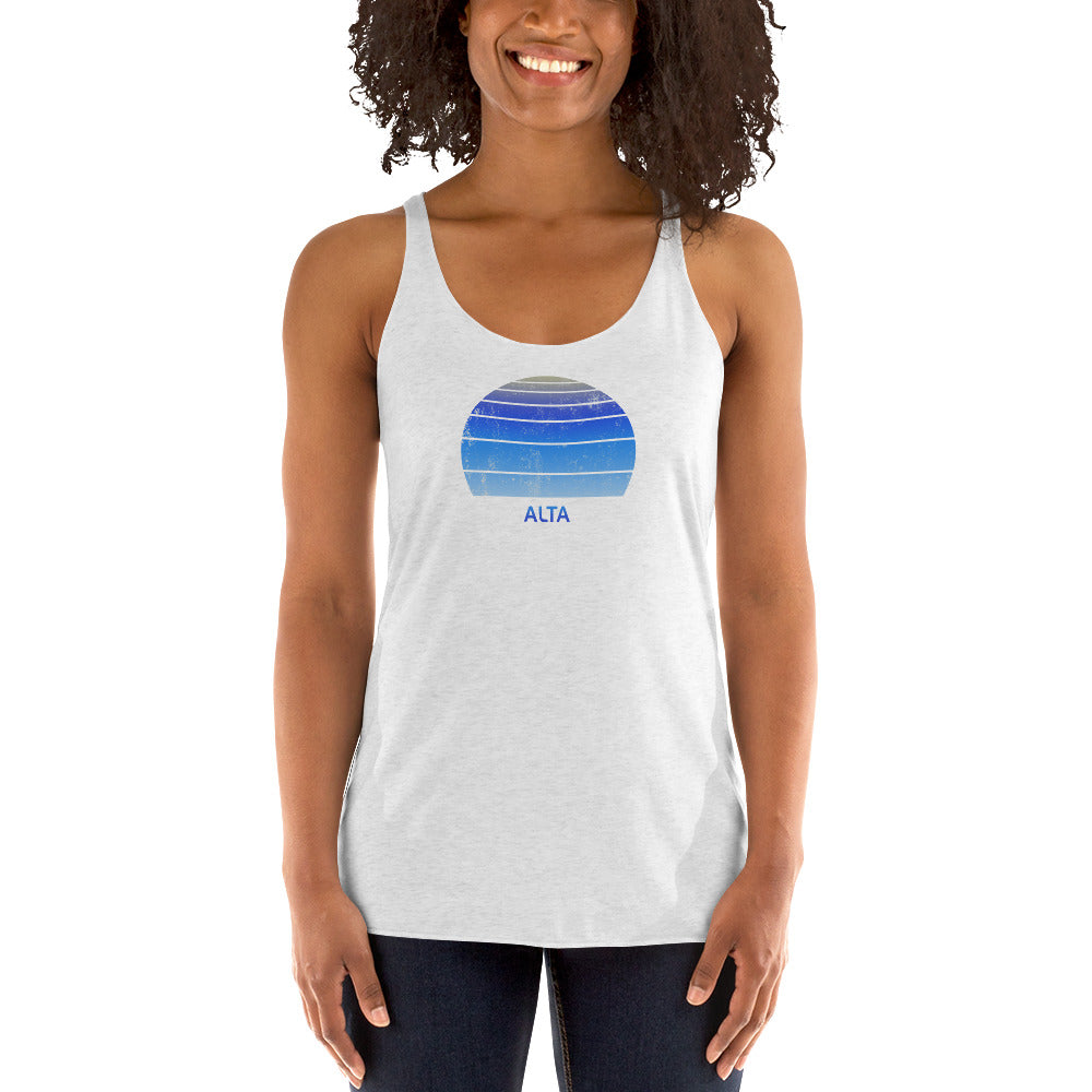 Retro Alta Utah Ski Skiing Fan Women's Racerback Tank Top