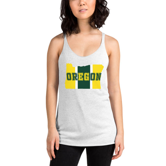 State Of Oregon Fan Native Women's Racerback Tank Top