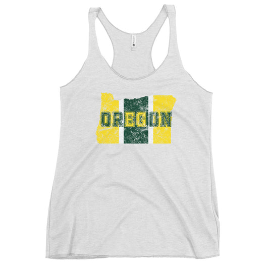 State Of Oregon Fan Native Women's Racerback Tank Top