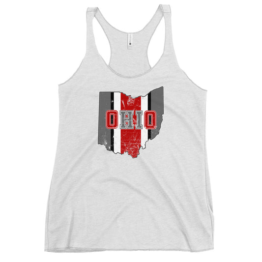 State Of Ohio Cool Native Fan Women's Racerback Tank Top