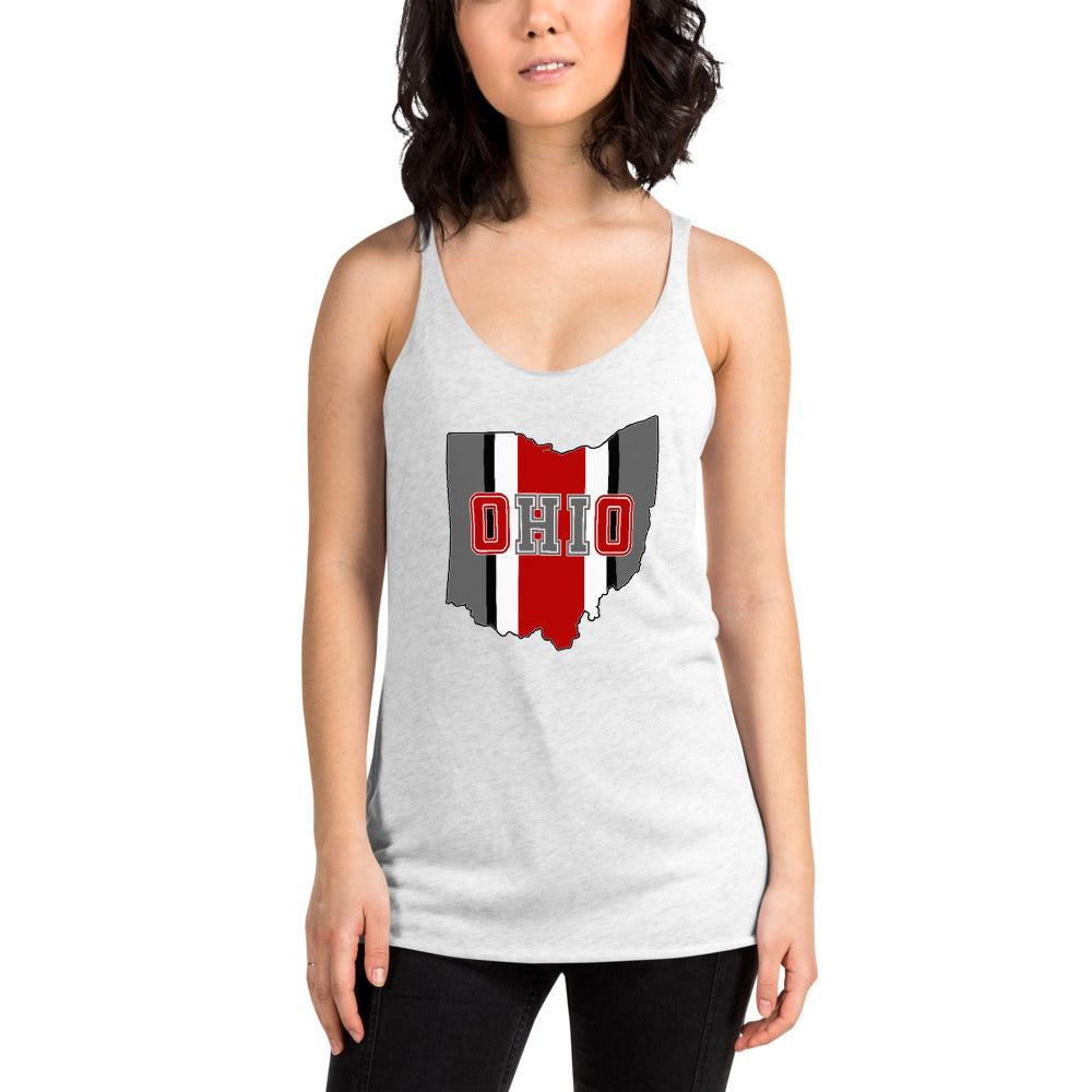 State Of Ohio Cool Native Fan Women's Racerback Tank Top