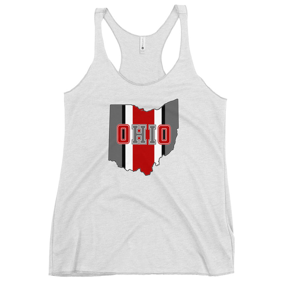 State Of Ohio Cool Native Fan Women's Racerback Tank Top