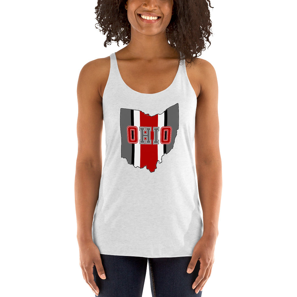 State Of Ohio Cool Native Fan Women's Racerback Tank Top