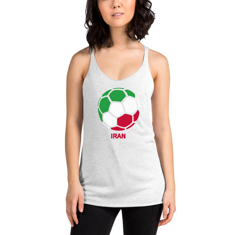 Iran National Soccer Team Football Country Flag Pride Women's Racerback Tank Top