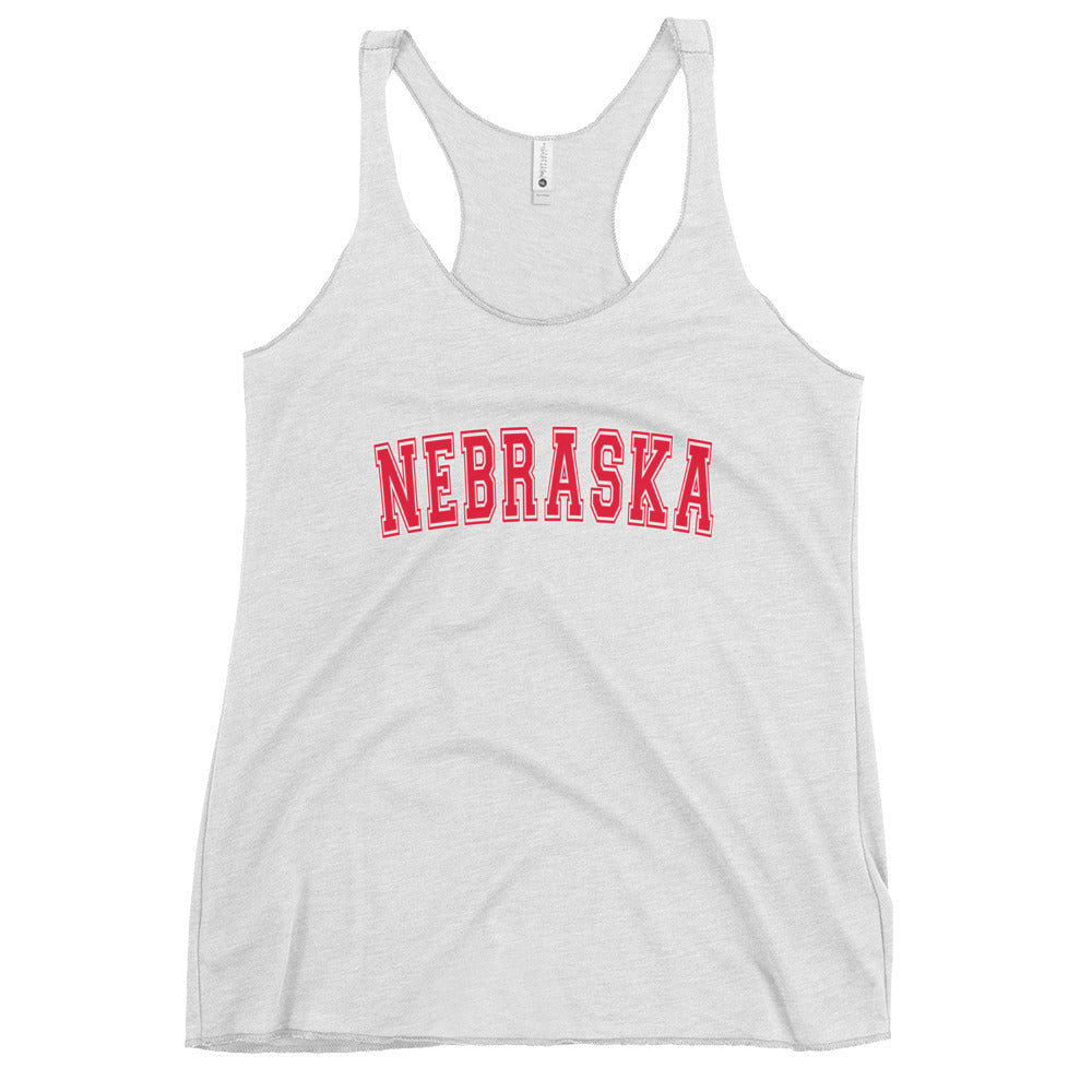 Nebraska College Football Fan Women's Racerback Tank Top