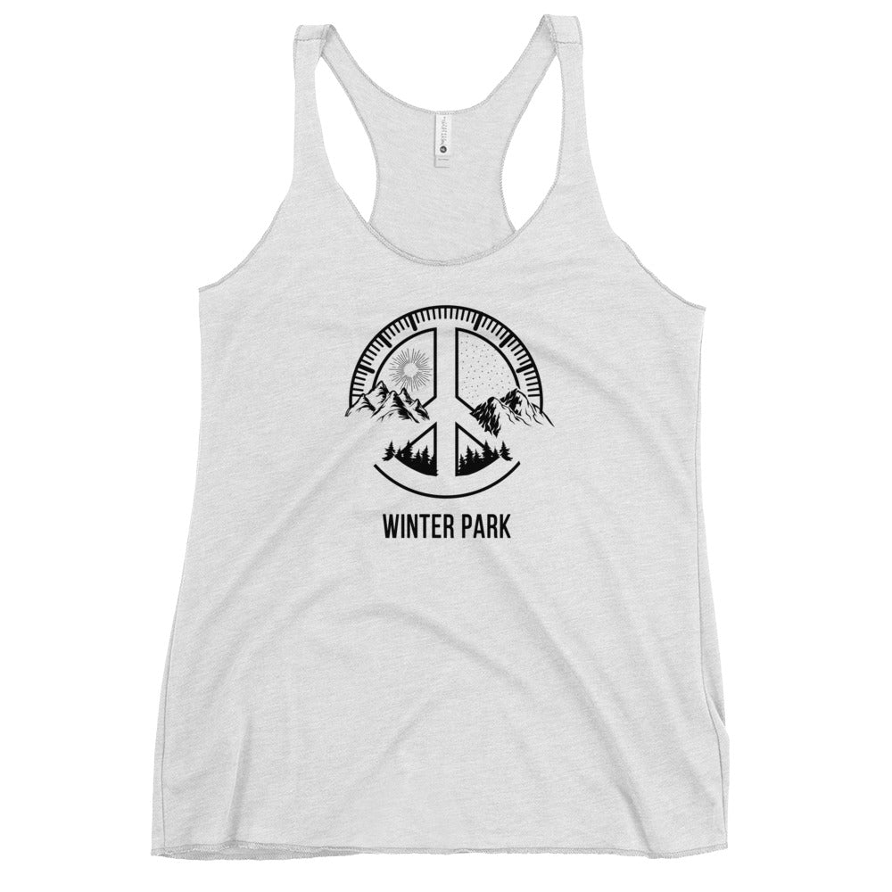 Cool Winter Park Colorado Outdoors Fan Nature Lover Ski Women's Racerback Tank Top