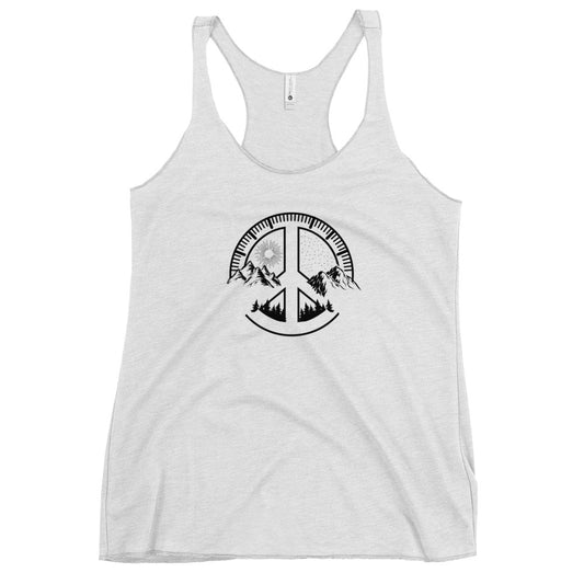 Cool Outdoors Fan Nature Lover Ski Women's Racerback Tank Top