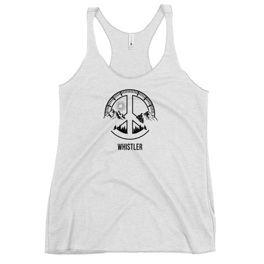 Cool Whistler Canada Outdoors Fan Nature Lover Ski Women's Racerback Tank Top