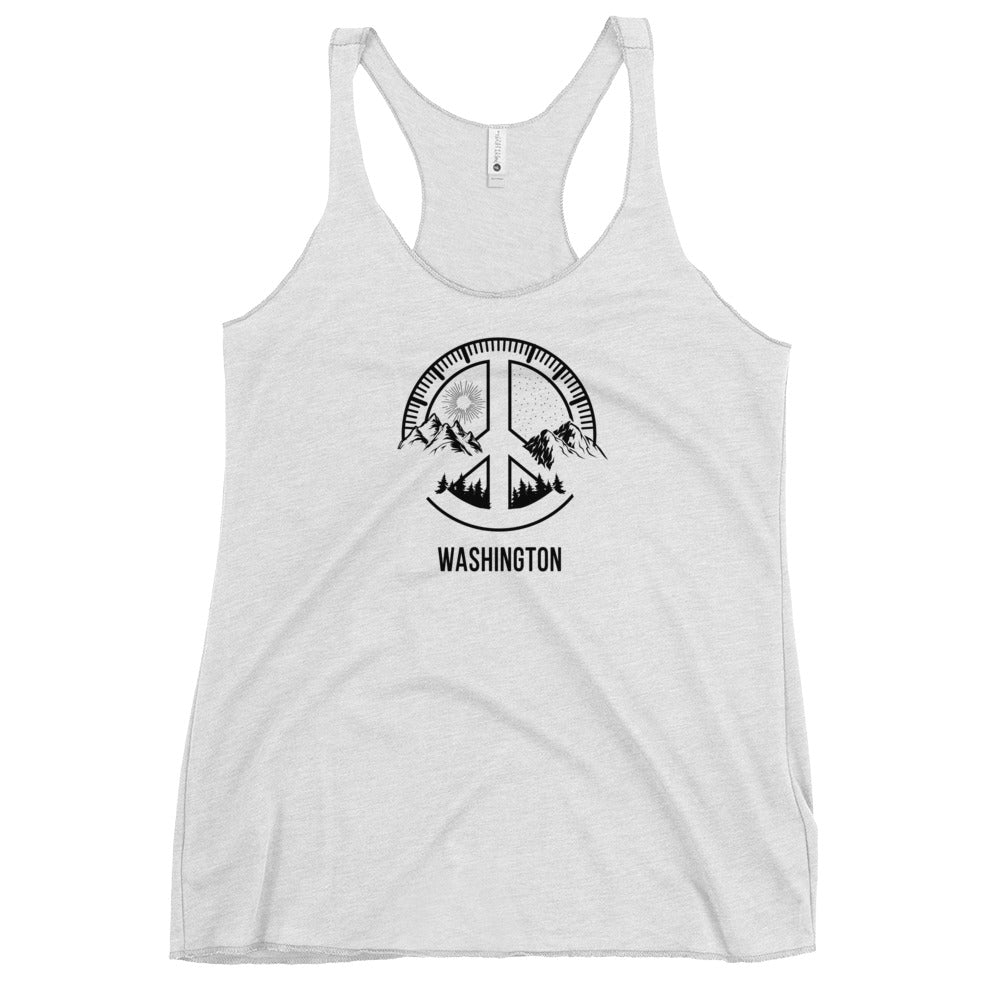 Cool Washington Outdoors Fan Nature Lover Ski Women's Racerback Tank Top