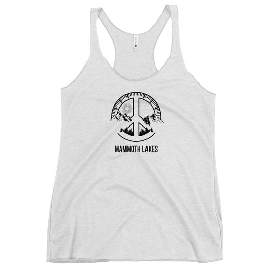 Cool Mammoth Lakes California Outdoors Fan Nature Lover Ski Women's Racerback Tank Top