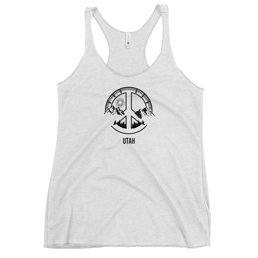 Utah Skiing Fan Snowboarding Camping Women's Racerback Tank Top