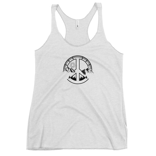 Skiing Fan Snowboarding Camping Women's Racerback Tank Top