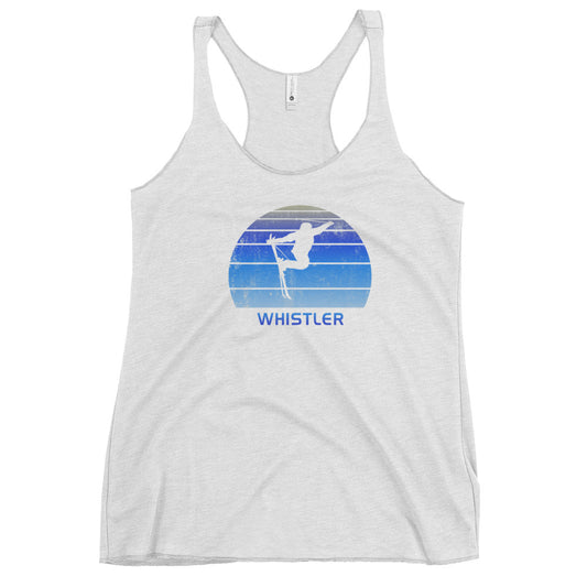 Retro Whistler Canada Skiing Fan Women's Racerback Tank Top