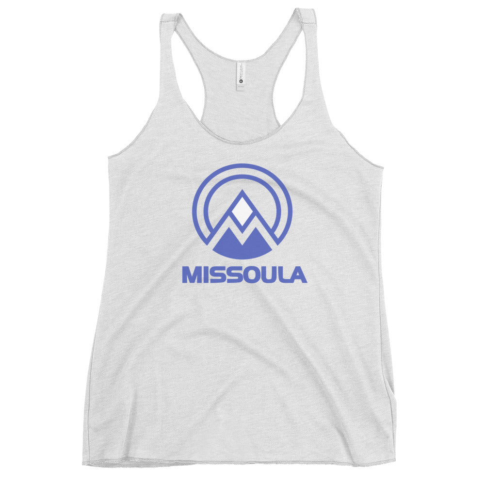 Missoula Montana Ski Resort Vacation Souvenir Women's Racerback Tank Top