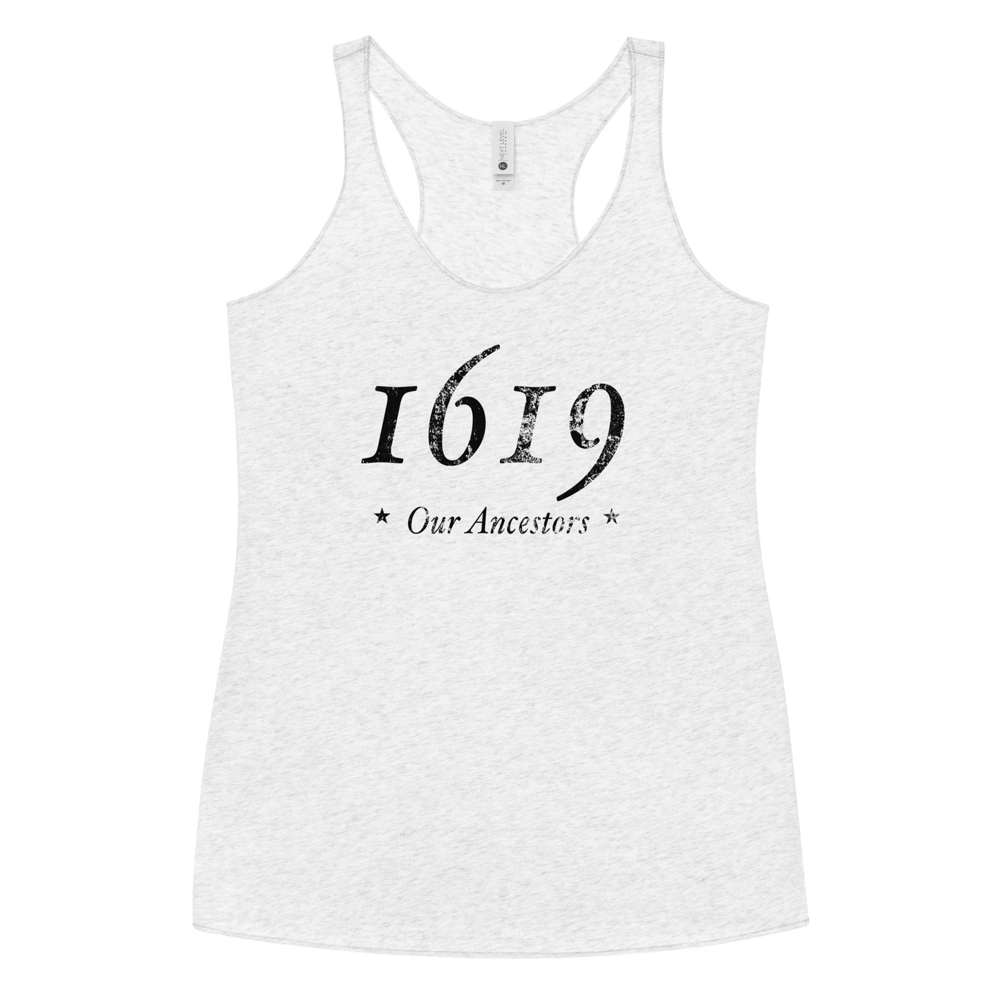 1619 Our Ancestors Pride African American History Women's Racerback Tank Top