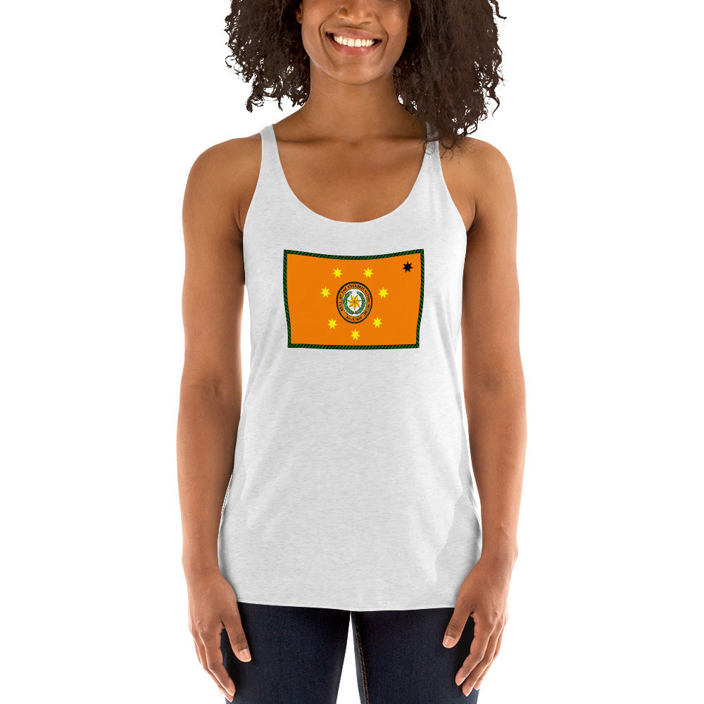 Cherokee Indian Native American Pride Ancestry Tribe Flag Women's Racerback Tank Top