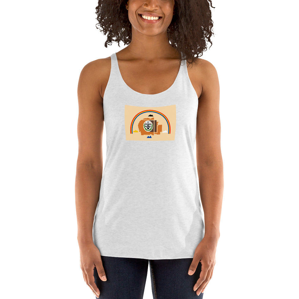 Navajo Indian Native American Pride Ancestry Tribe Flag Women's Racerback Tank Top