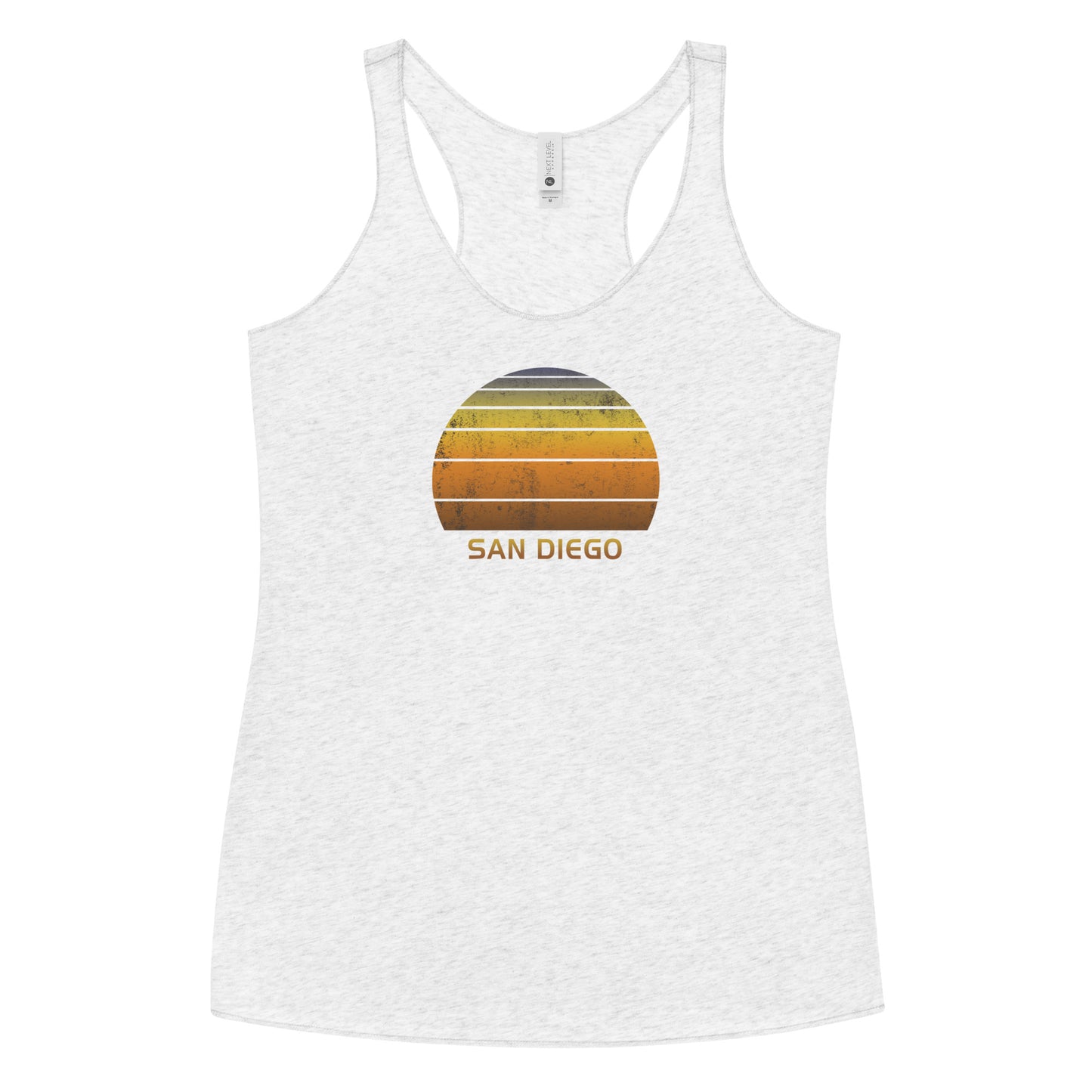 Retro San Diego California Vacation Souvenir Women's Racerback Tank Top