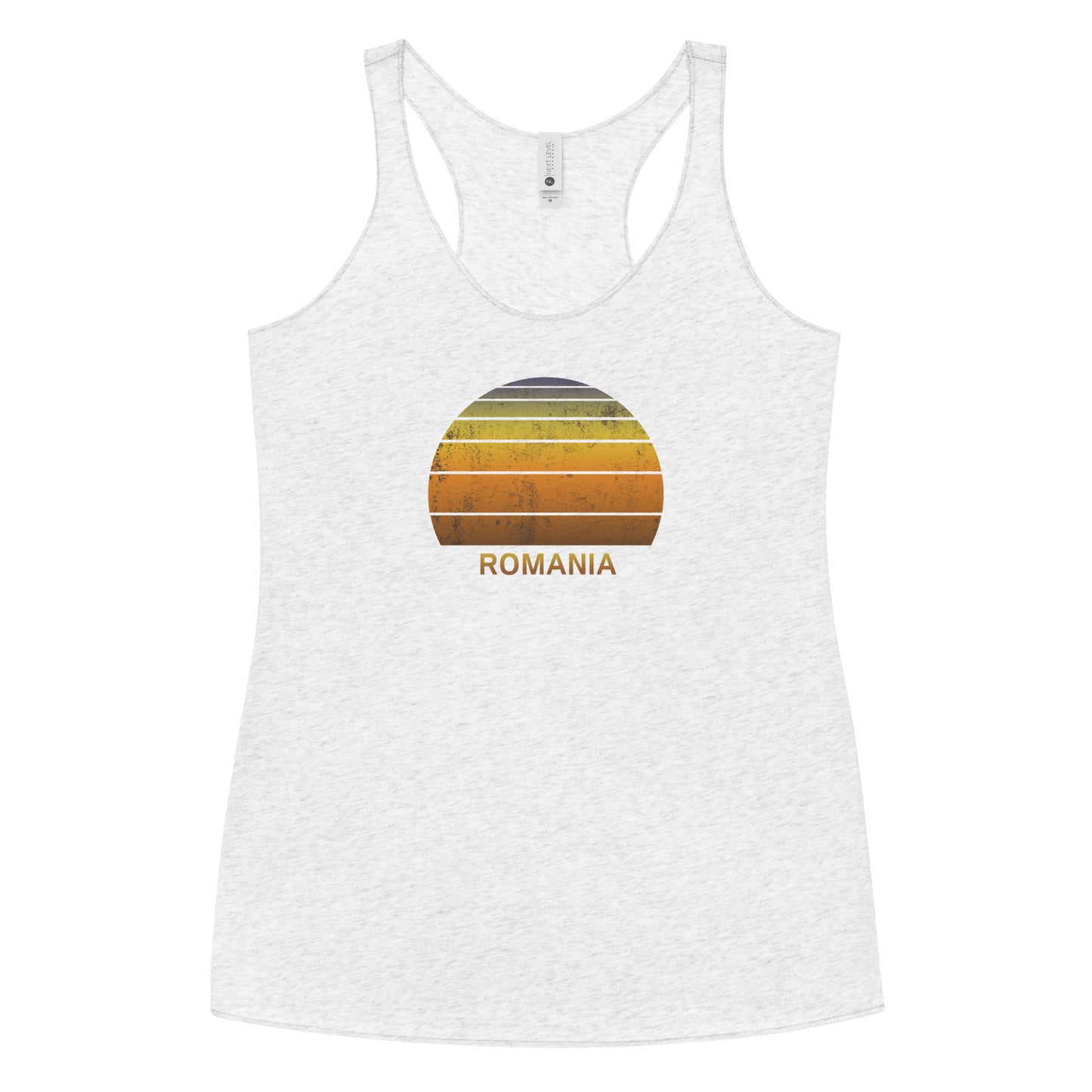 Retro Romania Vacation Souvenir Women's Racerback Tank Top