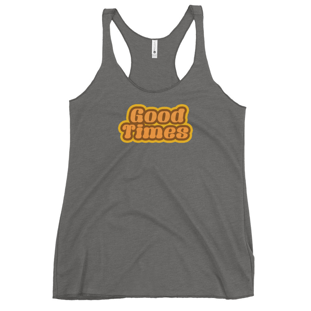 Funny Old School 70s 1970s Slogan Humorous Women's Racerback Tank Top