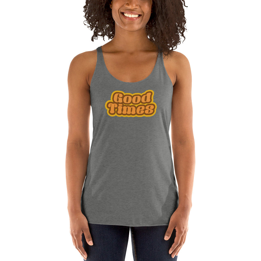 Funny Old School 70s 1970s Slogan Humorous Women's Racerback Tank Top