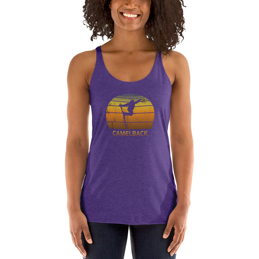 Funny Ski Camelback Arizona Skiing Joke Women's Racerback Tank Top