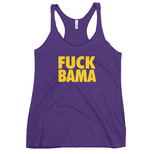 State Of Louisiana Fan Anti-Alabama Slogan Football Women's Racerback Tank Top