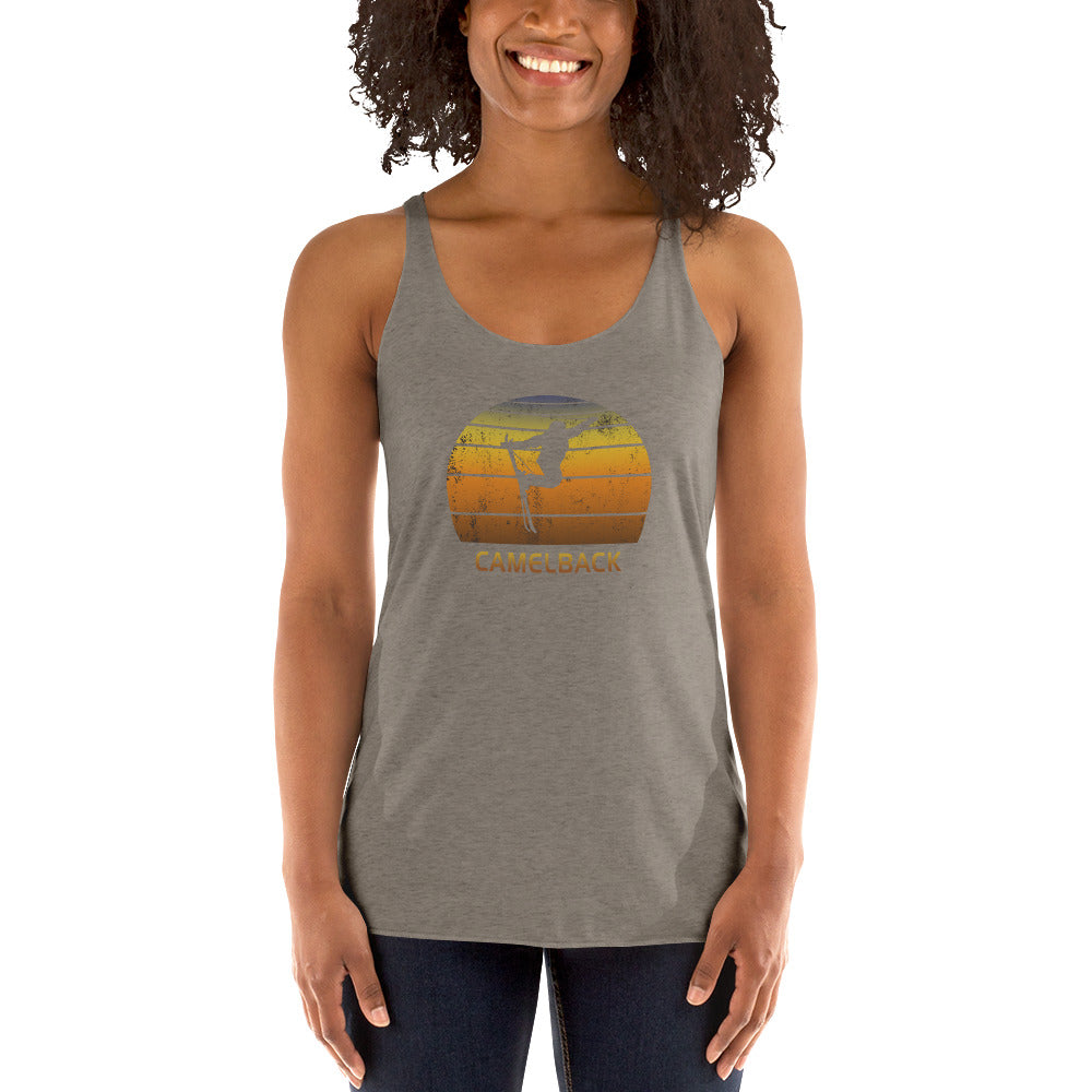 Funny Ski Camelback Arizona Skiing Joke Women's Racerback Tank Top