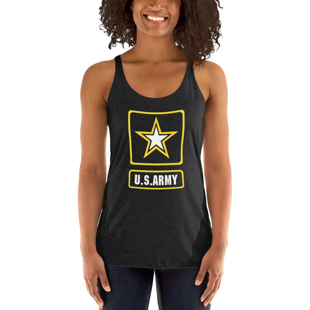 U.S. Army Military Service Active Retired Veteran Appreciation Women's Racerback Tank Top