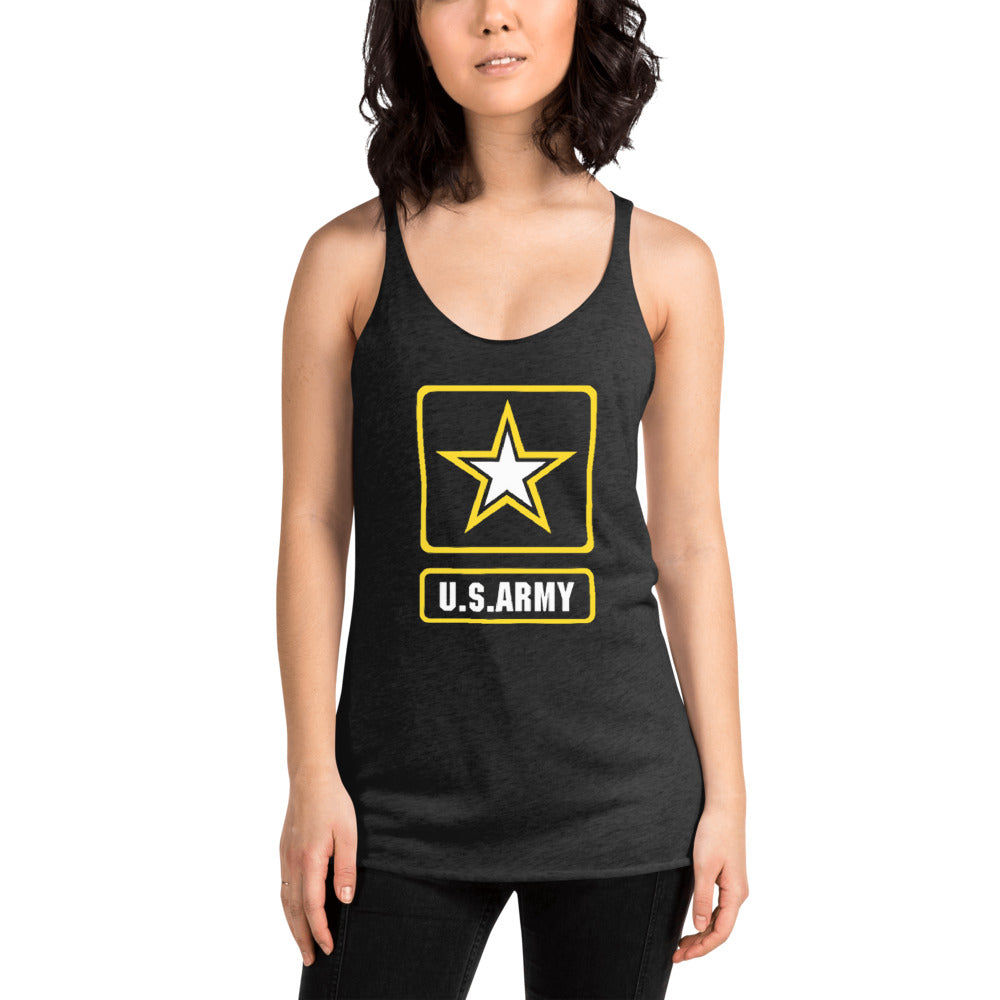 U.S. Army Military Service Active Retired Veteran Appreciation Women's Racerback Tank Top