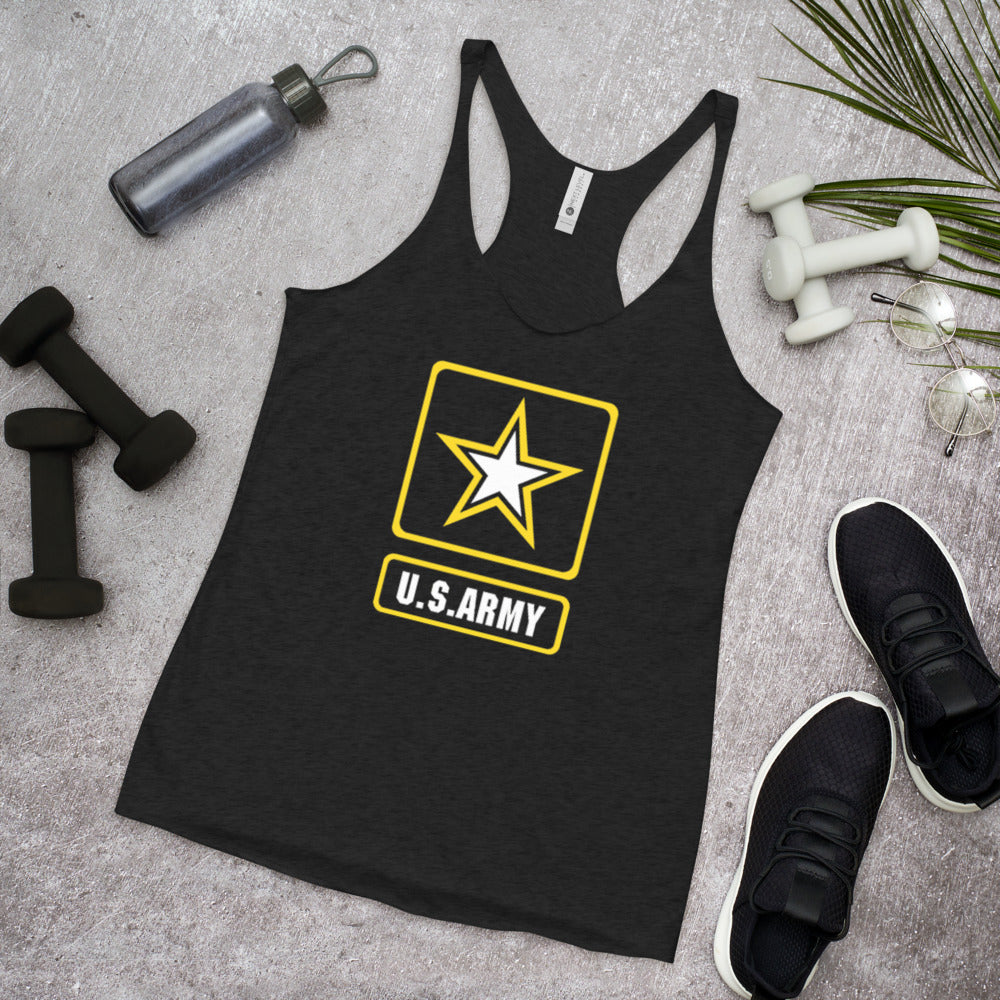 U.S. Army Military Service Active Retired Veteran Appreciation Women's Racerback Tank Top