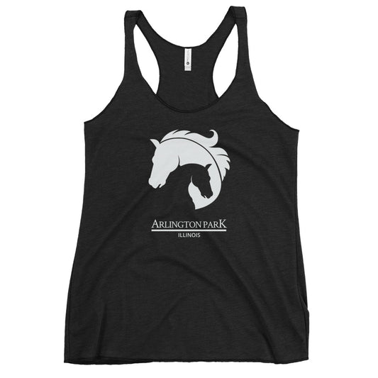 Cool Arlington Park Horse Racing Track Derby Fans Women's Racerback Tank Top