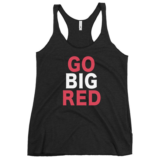 Nebraska Fan College Slogan Football Women's Racerback Tank Top