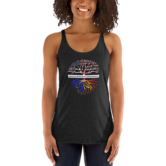 Comanche Indian Native American Tribe Ancestry Heritage Women's Racerback Tank Top