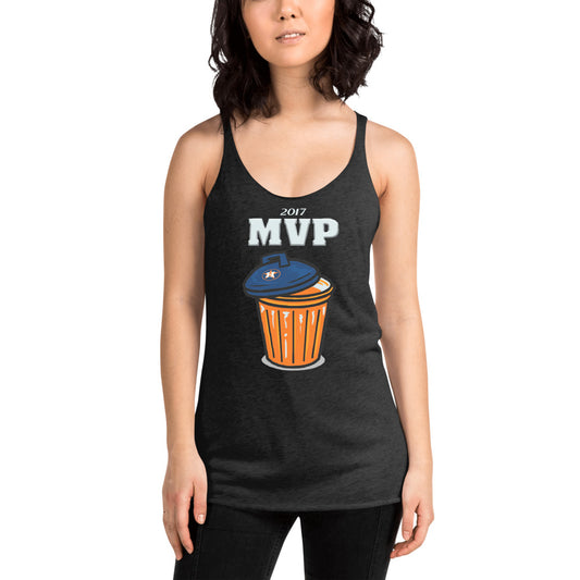 Anti Houston Baseball Funny Trash Can MVP Sarcastic Women's Racerback Tank Top