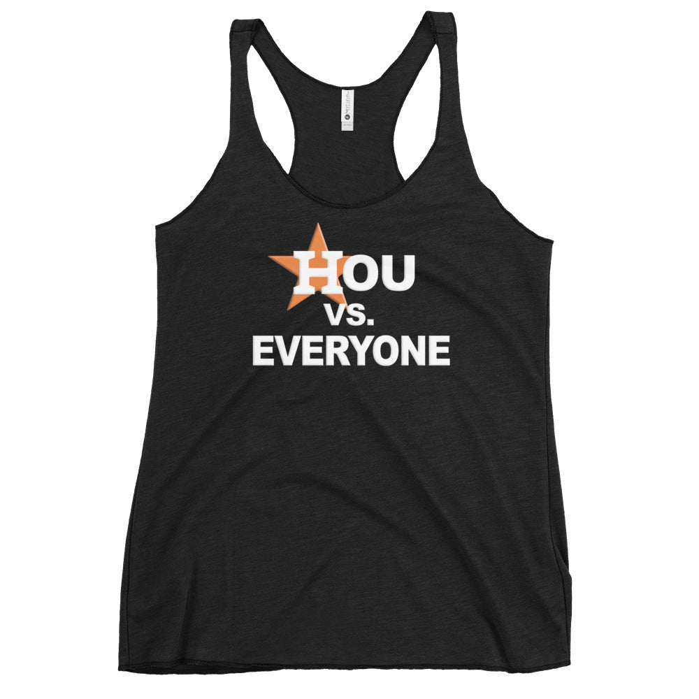 Houston Versus Everyone Funny Baseball Fan Women's Racerback Tank Top