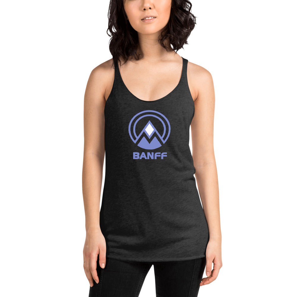 Banff Canada Skiing Snowboarding Fan Women's Racerback Tank Top