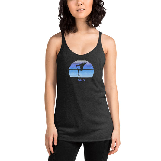 Retro Alta Utah Skiing Fan Women's Racerback Tank Top