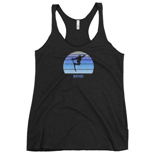 Retro Bend Oregon Skiing Fan Women's Racerback Tank Top