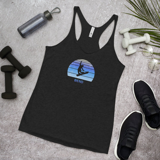 Retro Bend Oregon Snowboarding Fan Women's Racerback Tank Top