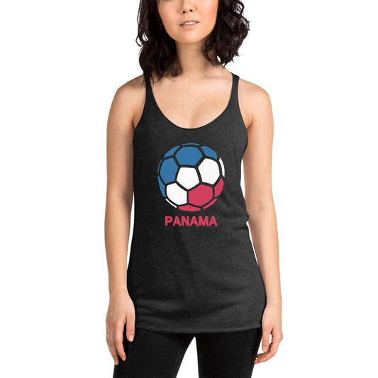 Panama National Soccer Team Football Country Flag Pride Women's Racerback Tank Top