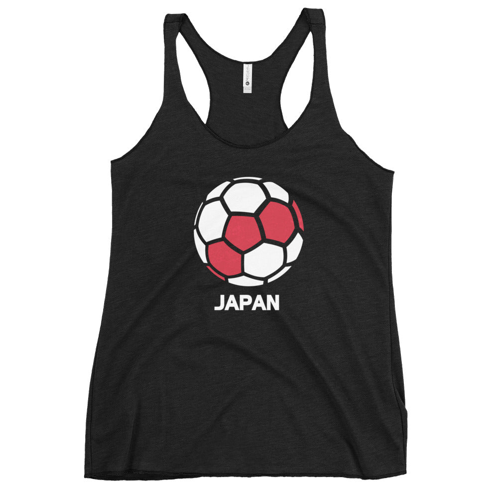 Japan National Soccer Team Football Country Flag Pride Women's Racerback Tank Top