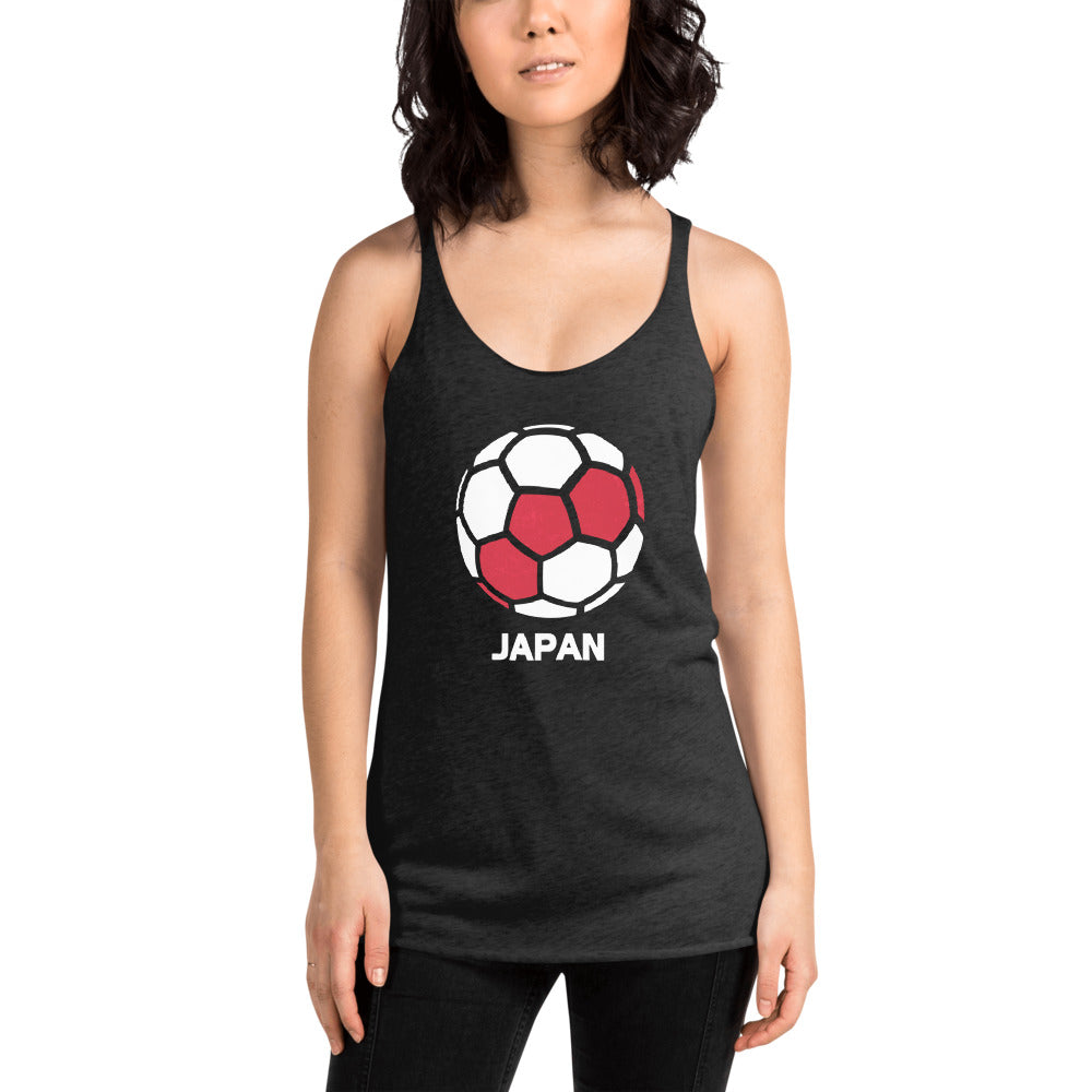 Japan National Soccer Team Football Country Flag Pride Women's Racerback Tank Top